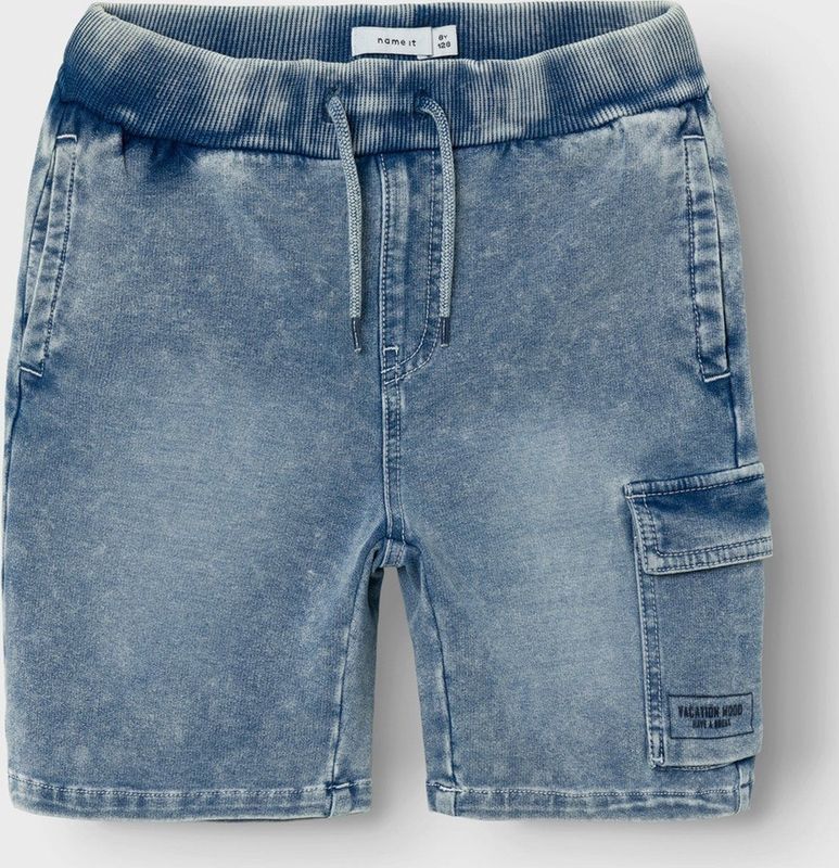 Jeans - Effen - Denim - Kort - Regular Fit