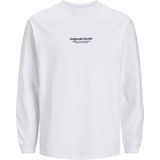 JACK & JONES - Jorvesterbro - T-shirt - Helder Wit - Lange Mouwen