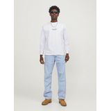 JACK & JONES - Jorvesterbro - T-shirt - Helder Wit - Lange Mouwen
