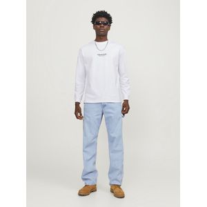 JACK & JONES - Jorvesterbro - T-shirt - Helder Wit - Lange Mouwen