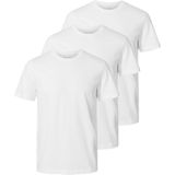 Selected Cormac T-shirt Met Korte Mouwen 3 Eenheden Wit S Man