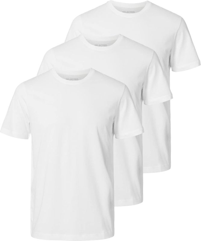 Selected - Cormac - T-shirt - 3 Eenheden - Korte Mouwen