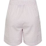 PIECES - PCSally - Broek - Rosa/Wit - Katoen, Gestreept, High Waist