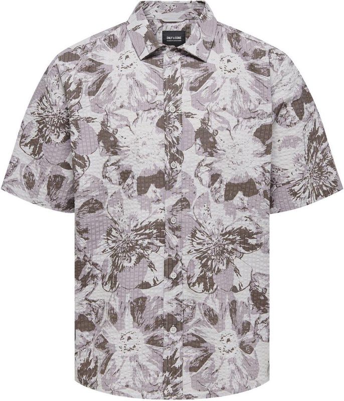 Onsnicolai - Overhemd - Katoen - Korte Mouwen - Relaxed Fit