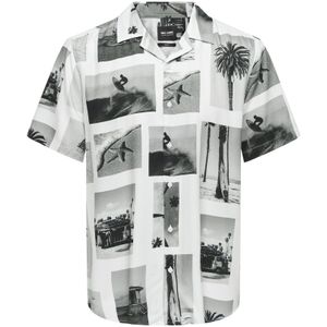 Only & Sons - Overhemd - Korte Mouwen - Casual Resort Kraag - All-over Print
