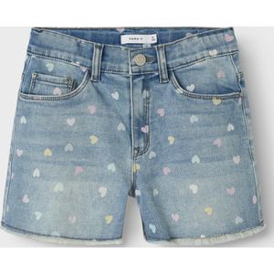 Name It - Rose Mom Denim Short - Blauw - Junior - Regular Fit