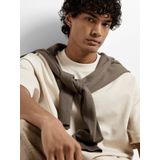 Selected Homme - Slhlooseoscar - T-shirt - Beige - Katoen