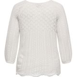 ONLY CARMAKOMA - Gebreide Pullover - O-hals - 3/4 Mouwen - Plus