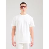 Only & Sons - Seersucker Cloud Dancer T-shirt - Wit - Heren