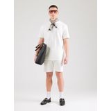 Only & Sons - Seersucker Cloud Dancer T-shirt - Wit - Heren