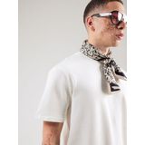 Only & Sons - Seersucker Cloud Dancer T-shirt - Wit - Heren