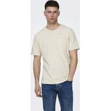 Katoen - T-shirt - Zwart - Regular Fit - Korte Mouwen - Borstzak met Ritssluiting