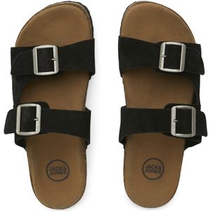 JACK & JONES Jfwlouis Sandalen - Antraciet - Suède - Slippers