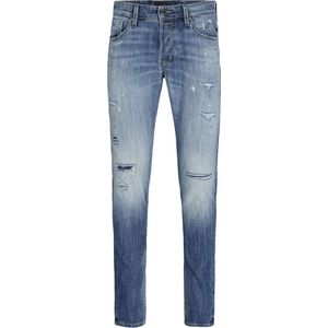Jack en Jones - Slim Fit Jeans - Diepblauw - Katoenmix