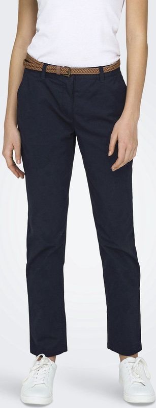 Jacqueline de Yong Broek Jdychicago Mw Belted Chino Pants Pn 15311897 Night Sky Dames