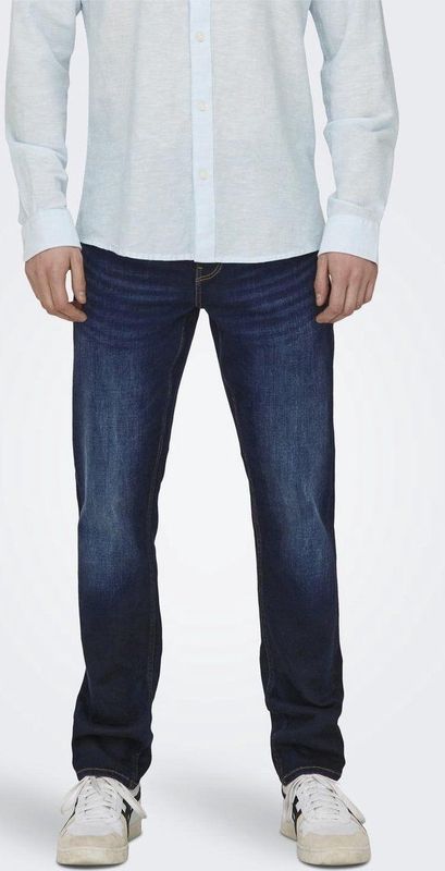 ONLY & SONS Slim Fit Jeans ONSLOOM Dark Blue Denim