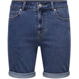 Denim Shorts - Blauw - Katoen - Regular Fit