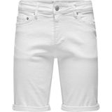 Onsply - Mid Waist Regular Fit - Denim Shorts - Gewassen - Met Riemlussen