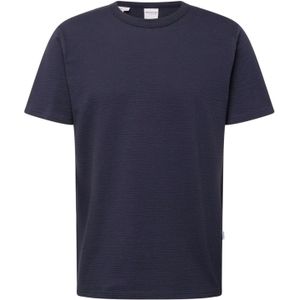 Selected - SLHSANDER SEERSUCKER - T-shirt - Effen - 97% Katoen - Regular Fit