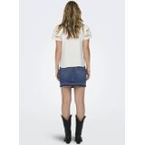 JDY - Jdyhannah - Top - Korte Mouwen - Regular Fit - Kanten Detail