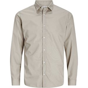 Overhemd - Effen - Katoen - Slim Fit - Lange Mouw