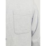 Casual Shirt - Blauw - Twillstof - Knoopsluiting - Lange Mouwen