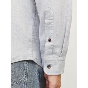 Casual Shirt - Blauw - Twillstof - Knoopsluiting - Lange Mouwen