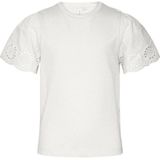 VERO MODA - T-shirt - Wit - Katoen - Kanten Detail
