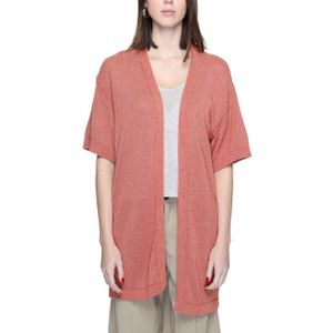 Jacqueline de Yong, Truien, Dames, Roze, L, Katoen, Roze Kortemouw Vest