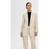 Selected Femme - Relaxte Blazer - Beige - Polyester