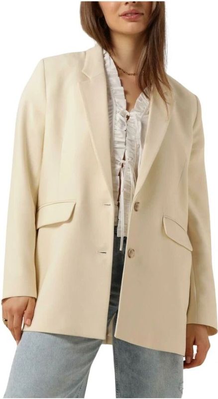 Selected Femme - Relaxte Blazer - Beige - Polyester