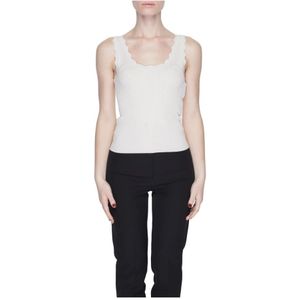 Jacqueline de Yong - Tanktop - Beige - 20% Nylon, 80% Viscose