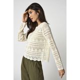 Jacqueline de Yong - Jdysun Lay - Pullover - Tapioca - Katoen