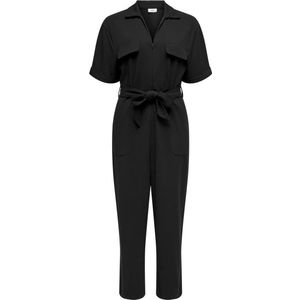 JDY - Jumpsuit - Zwart - Polyester - Korte Mouwen