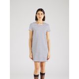 Vero Moda - Vmabby Ss Short Zip Dress - Jurk - Snow White/Navy Blazer - Dames