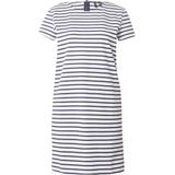 Vero Moda - Vmabby Ss Short Zip Dress - Jurk - Snow White/Navy Blazer - Dames