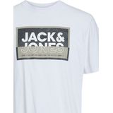 T-shirt - Ronde Hals - Jersey - Logoprint - Kwartmouw