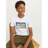 T-shirt - Ronde Hals - Jersey - Logoprint - Kwartmouw