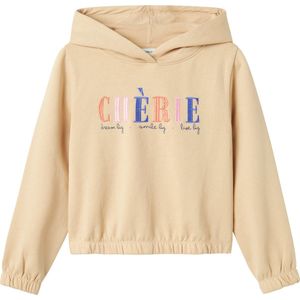 Name it - Nkfolanja Ls Short Loose Swe Wh Bru Pb - Meisjes - Sweaters