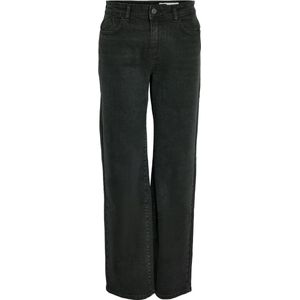 NMYOLANDA - Dames Stretchbroek - Zwart - Wijde Pijpen - Middelhoge Taille