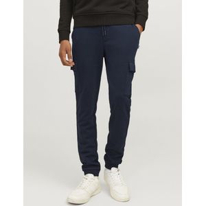 Jack and Jones Junior - Cargobroek - Zwart - Loopback Sweatstof - Regular Fit