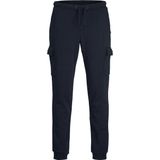 Jack and Jones Junior - Cargobroek - Zwart - Loopback Sweatstof - Regular Fit