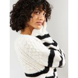 Jdy Jdylorraine Animal Pullover Knt Noos Dames Trui - Cement Black Leopard Spots