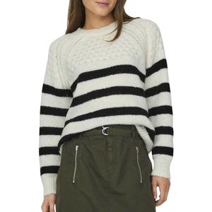 Jdy Jdylorraine Animal Pullover Knt Noos Dames Trui - Cement Black Leopard Spots