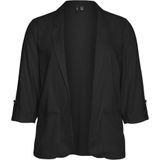 Blazer - Reverse - Voorzakken - Curve - Regular Fit - 55% LENZING™ ECOVERO™ Viscose, 45% Linnen