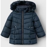 NAME IT - Jas - Groen - Geweven Stof - Afneembare Capuchon