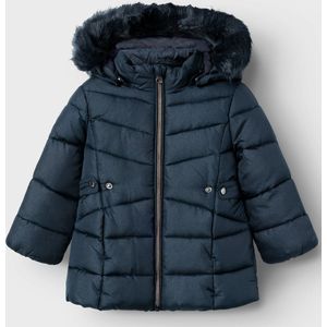 NAME IT - Jas - Groen - Geweven Stof - Afneembare Capuchon