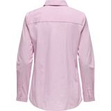 Jacqueline de Yong - Blouse - Roze/Wit - Katoen