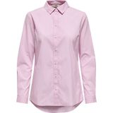 Jacqueline de Yong - Blouse - Roze/Wit - Katoen