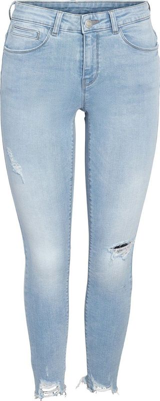 Noisy May NMKIMMY NW DESTROY ANK SKNY AZ370LB NOOS Jeans lichtblauw